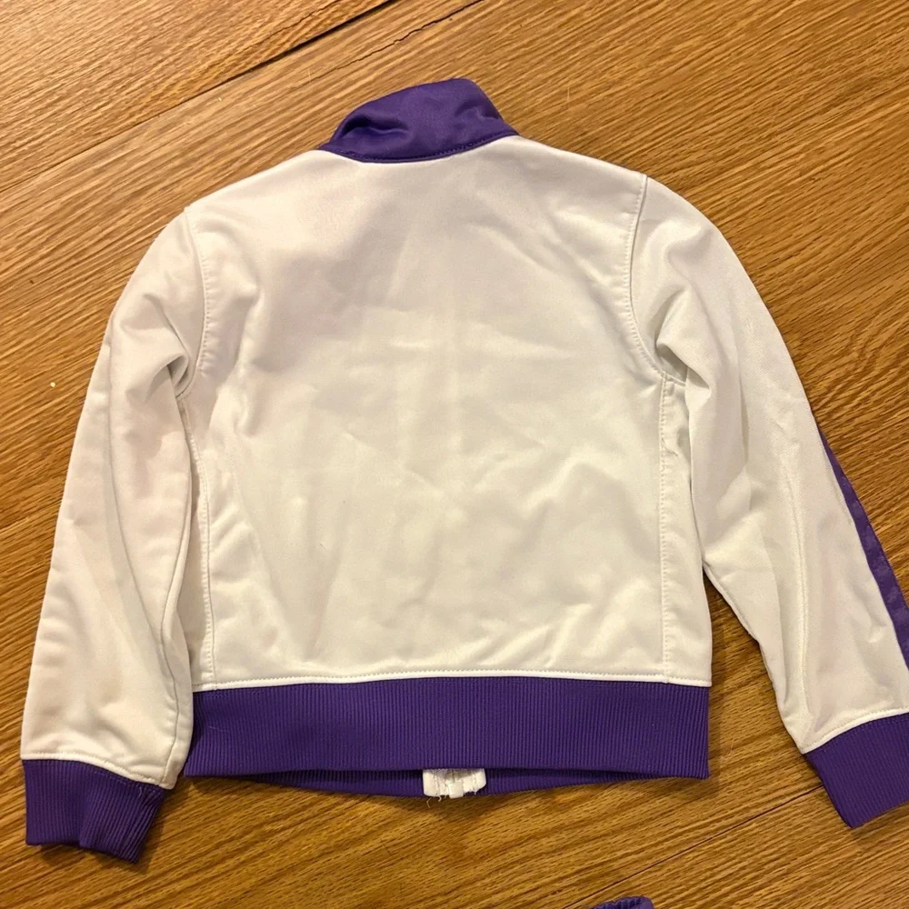 Nike Toddler Purple and White Track Jacket & Pants Set - Picture 3 of 5